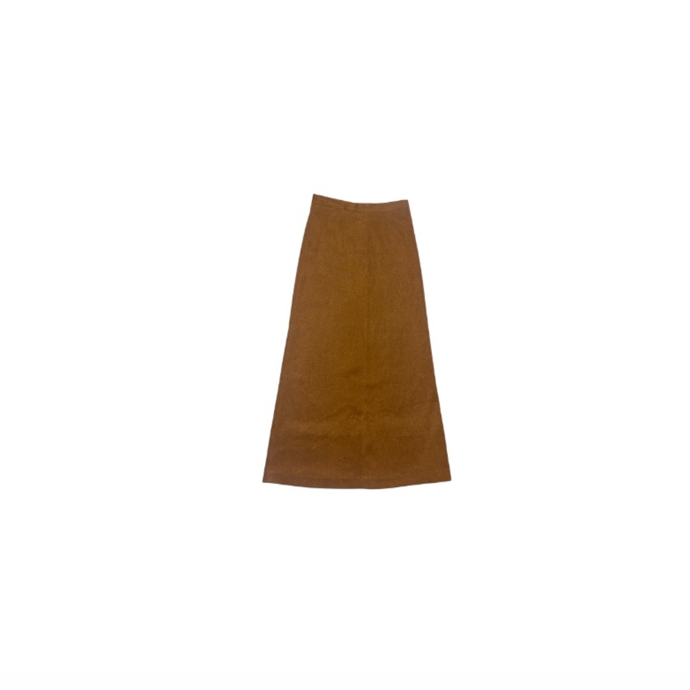 Mac & Jac Tan Microsuede Maxi Skirt - Women’s Size 4